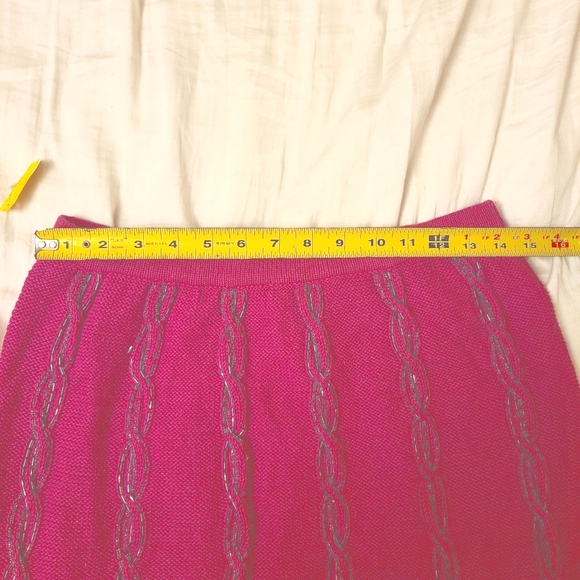 Vintage Knit Beaded Sweater Skirt S/M - Picture 4 of 4